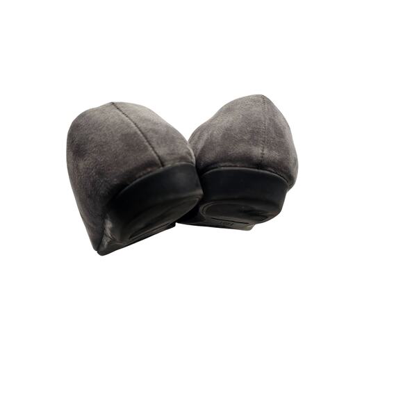 A2 by Aerosoles Trend Book Grey Suede Silver Cap Toe Flat Slip On Women 9.5 - Picture 5 of 8